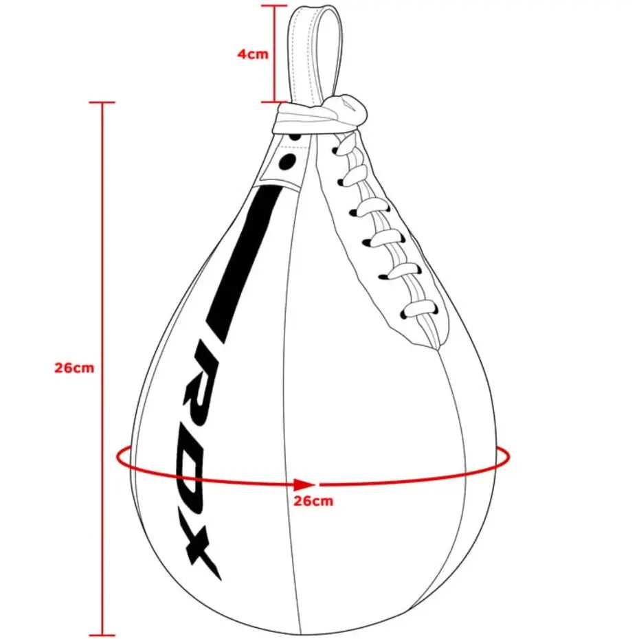 RDX Sports F6 Kara Speedball - Boksbal - Goud - Aanzicht