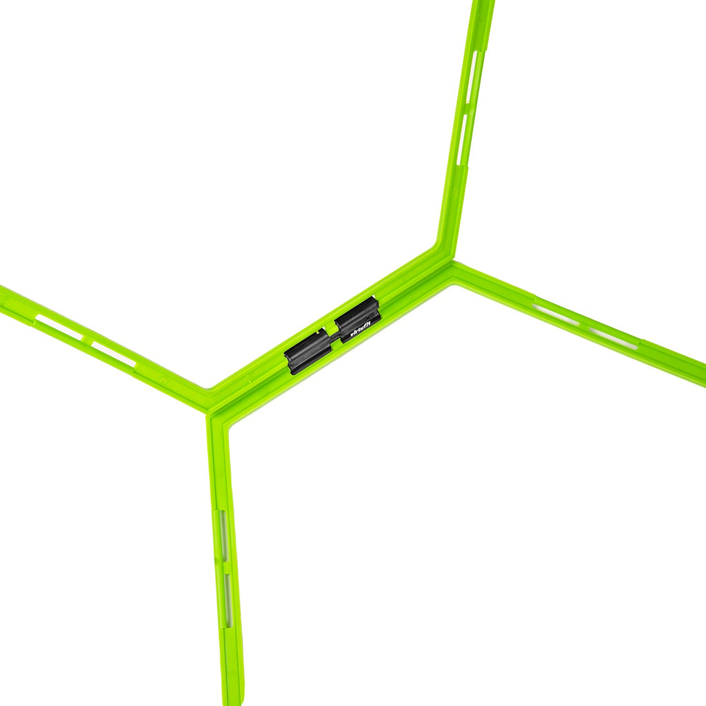 VirtuFit Hexagon Agility Grid - Speedladder -  6 Stuks - Inclusief opbergtas - Aanzicht