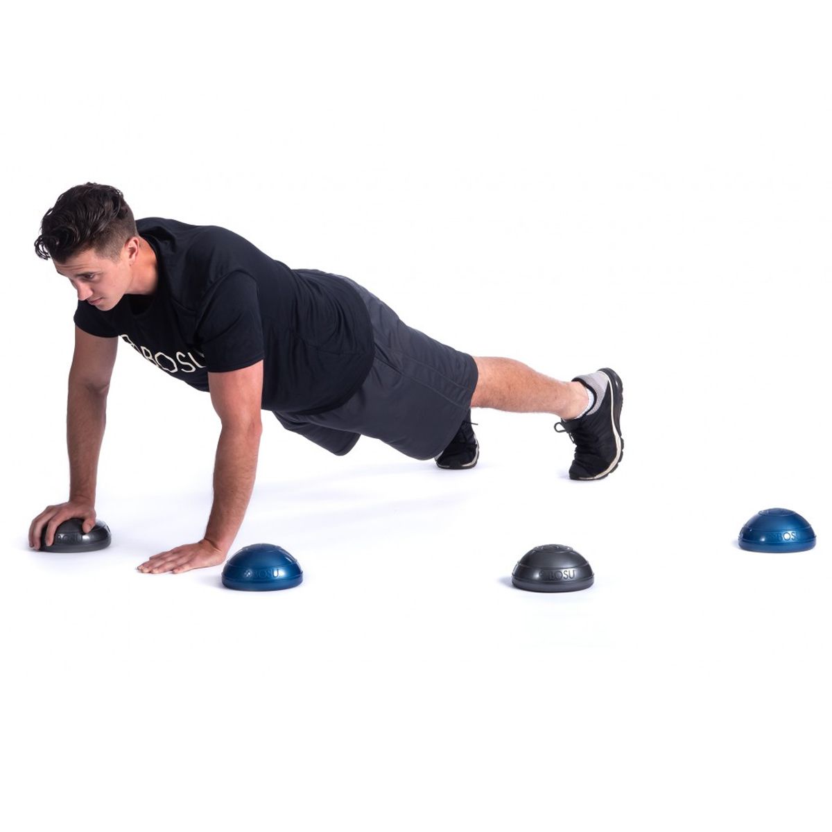 Bosu Balance Pods - Set van 4 - Grijs en Blauw - Aanzicht