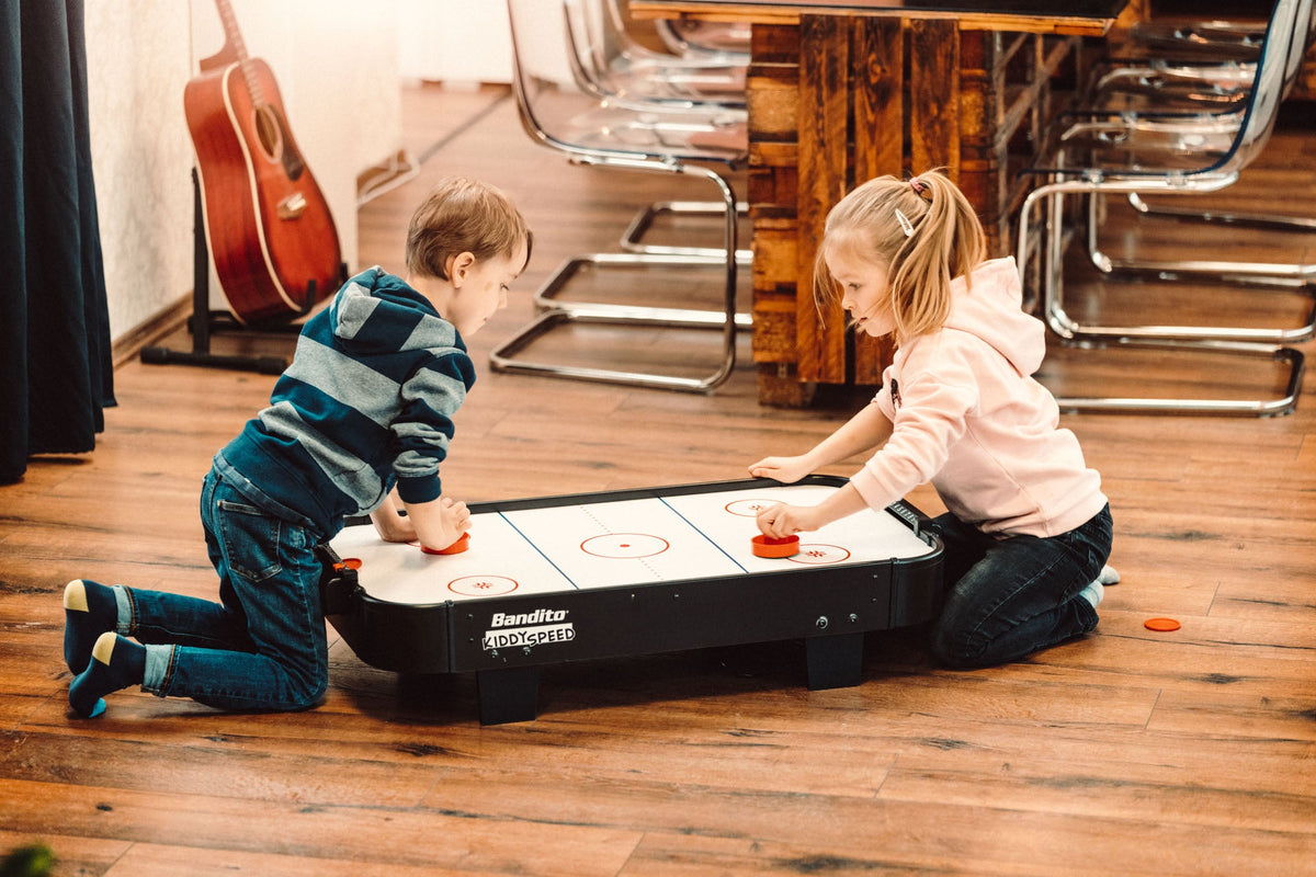 Bandito KiddySpeed Mini Airhockey Tafel - Zwart - Aanzicht
