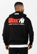 Gorilla Wear Classic Oversized Vest - Zwart - Aanzicht