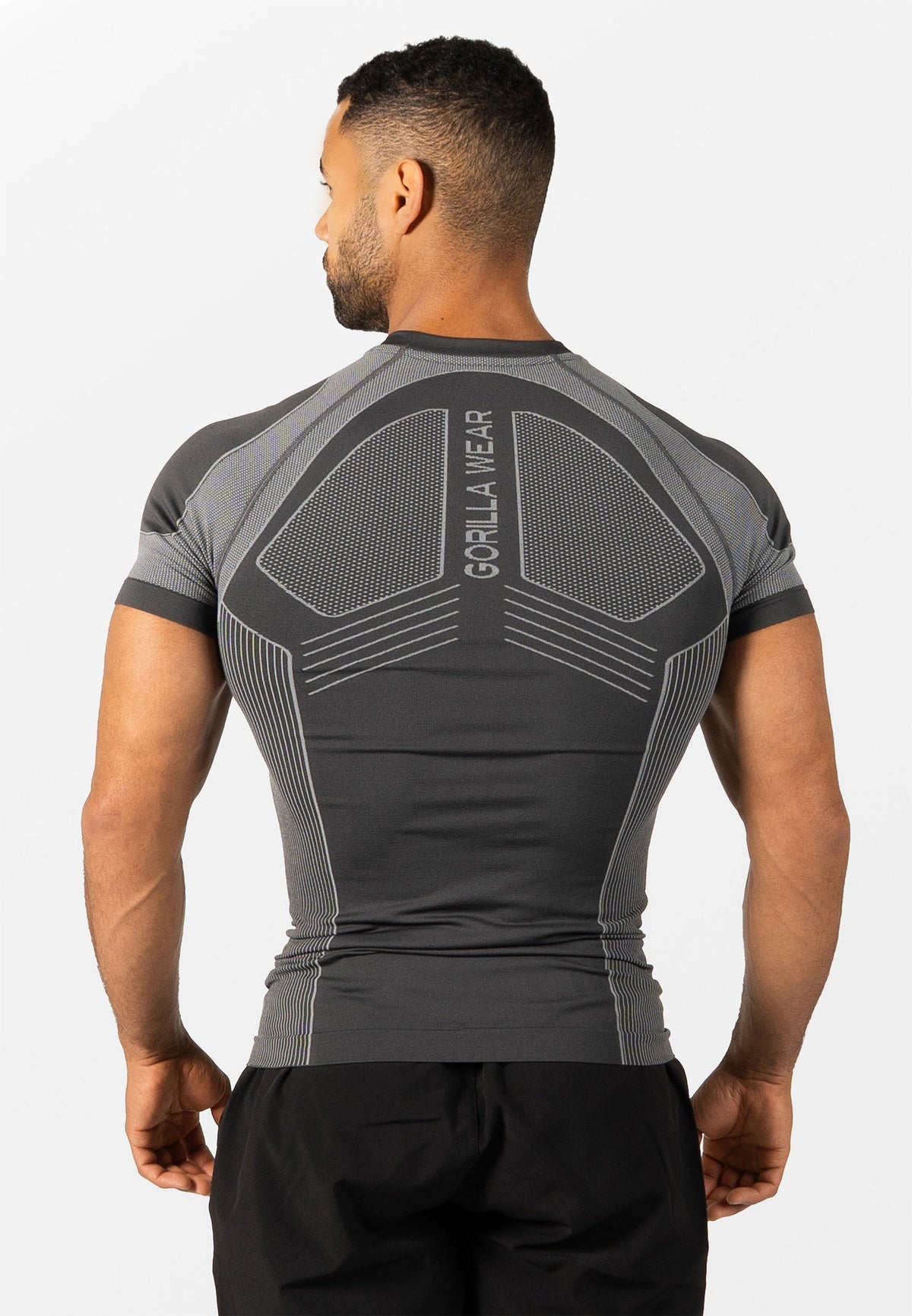 Gorilla Wear Arcata Seamless T-shirt - Donkergrijs - Aanzicht