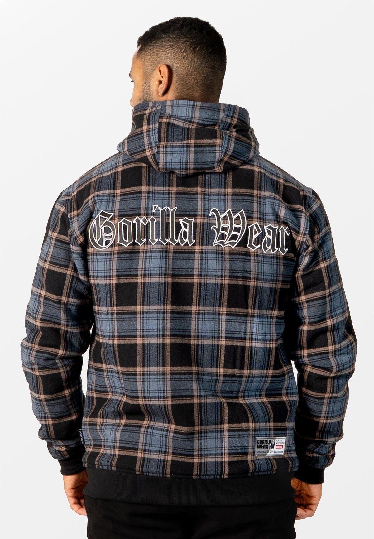 Gorilla Wear Kenton Jas - Zwart/Blauw - Aanzicht