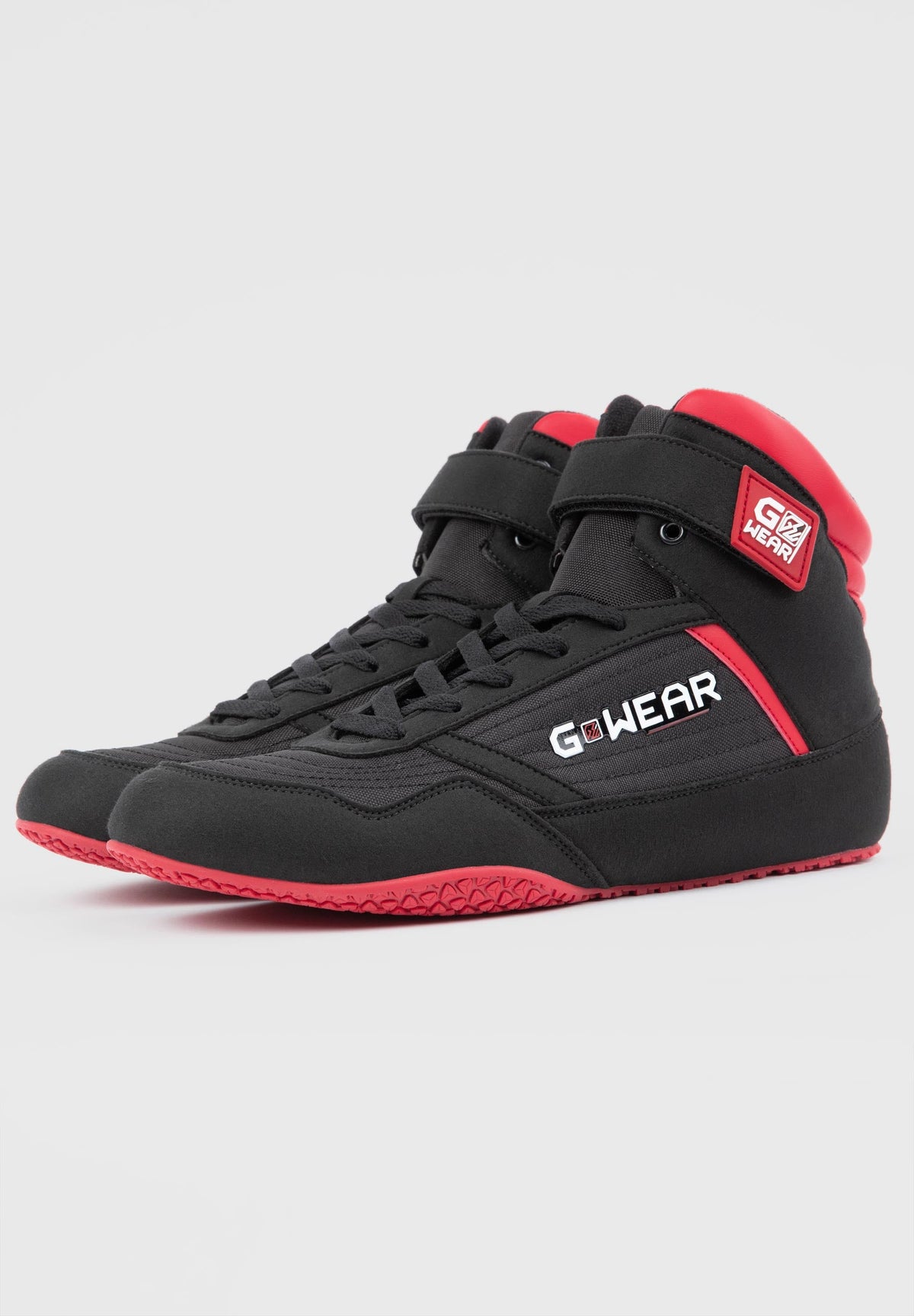 Gorilla Wear Gwear Classic High Tops Sportschoenen - Zwart/Rood - Aanzicht