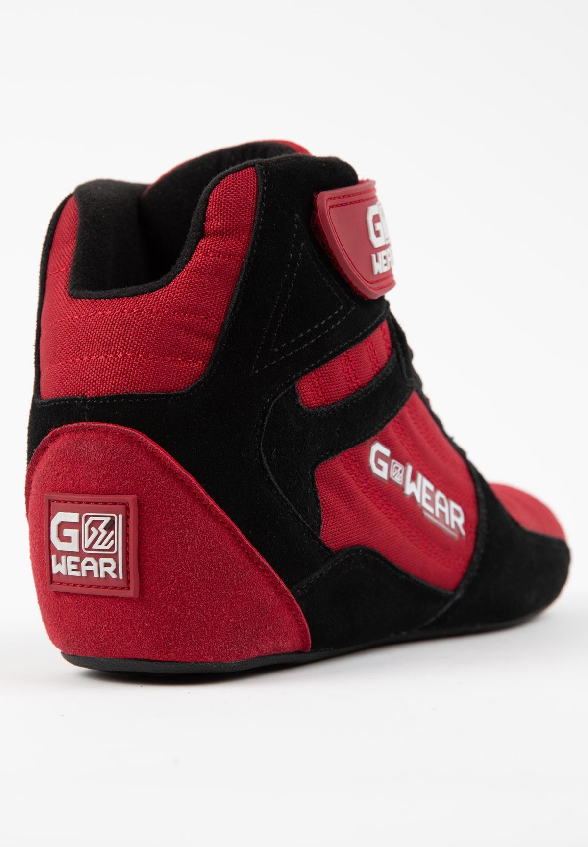 Gorilla Wear Gwear Pro High Tops Sportschoenen - Rood/Zwart - Aanzicht