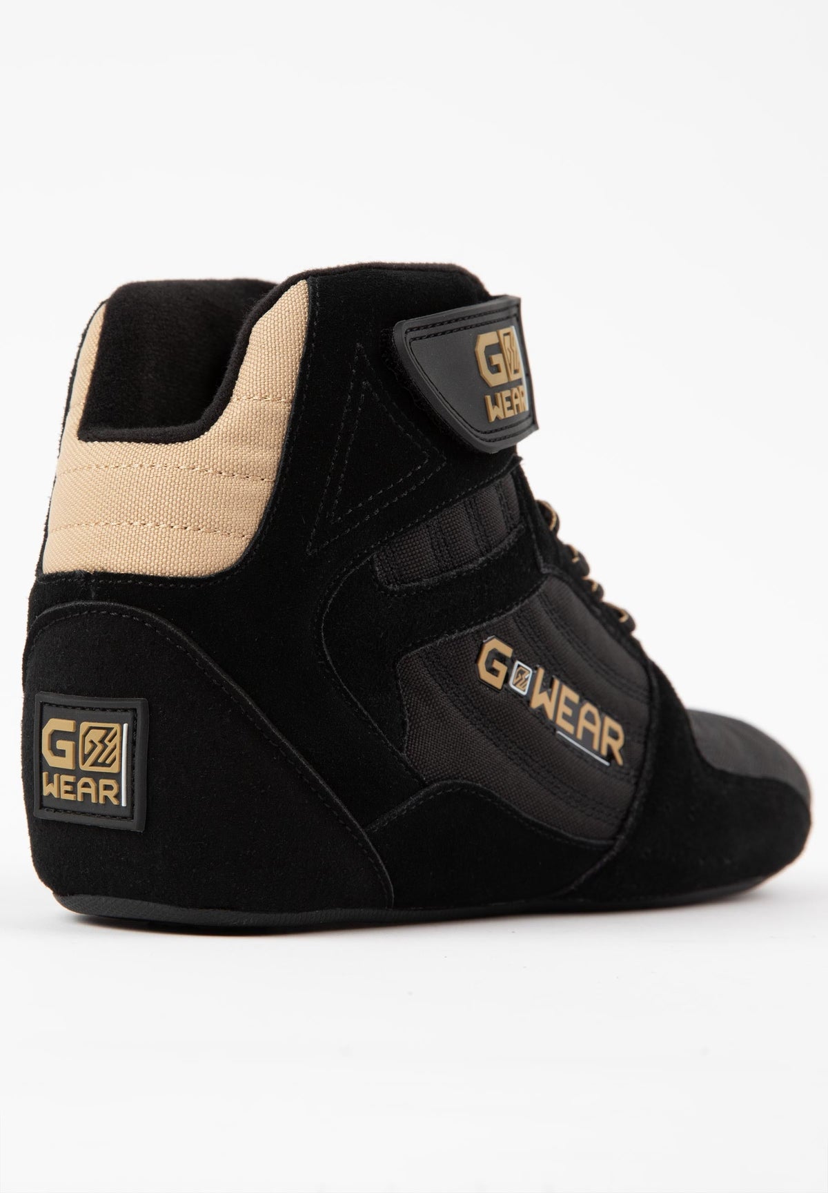 Gorilla Wear Gwear Pro High Tops Sportschoenen - Zwart/Goud - Aanzicht
