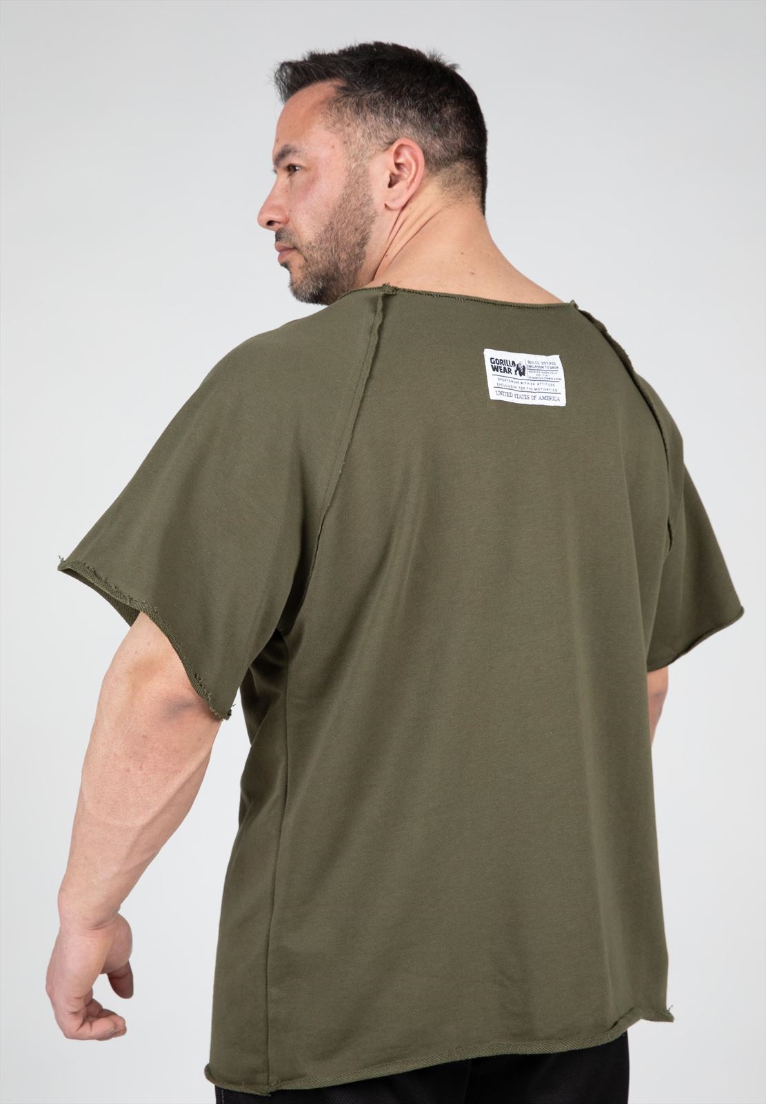Gorilla Wear Classic Work Out Top - Legergroen - Aanzicht