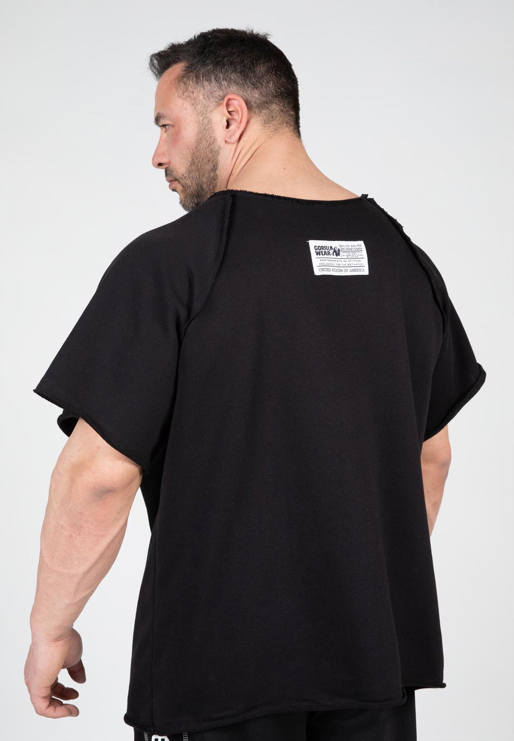Gorilla Wear Classic Work Out Top - Zwart - Aanzicht