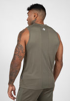 Gorilla Wear Broxton Tank Top - Legergroen - Aanzicht