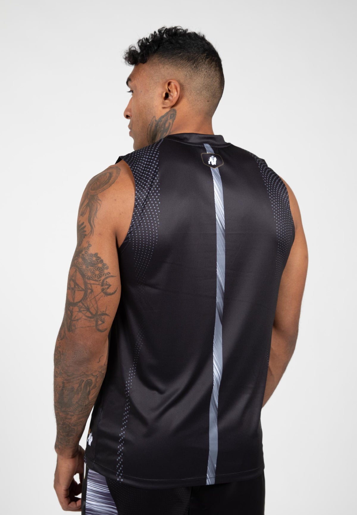 Gorilla Wear Clayton Tank Top - Zwart/Goud - Aanzicht