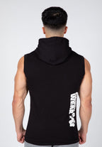 Gorilla Wear Oswego Mouwloos T-shirt met Capuchon - Zwart - Aanzicht