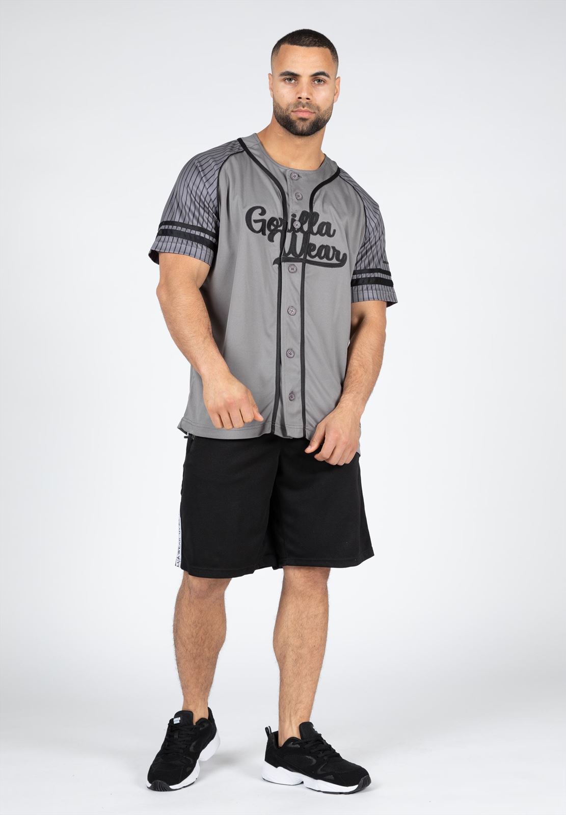 Gorilla Wear 82 Baseball Jersey - Grijs - Aanzicht