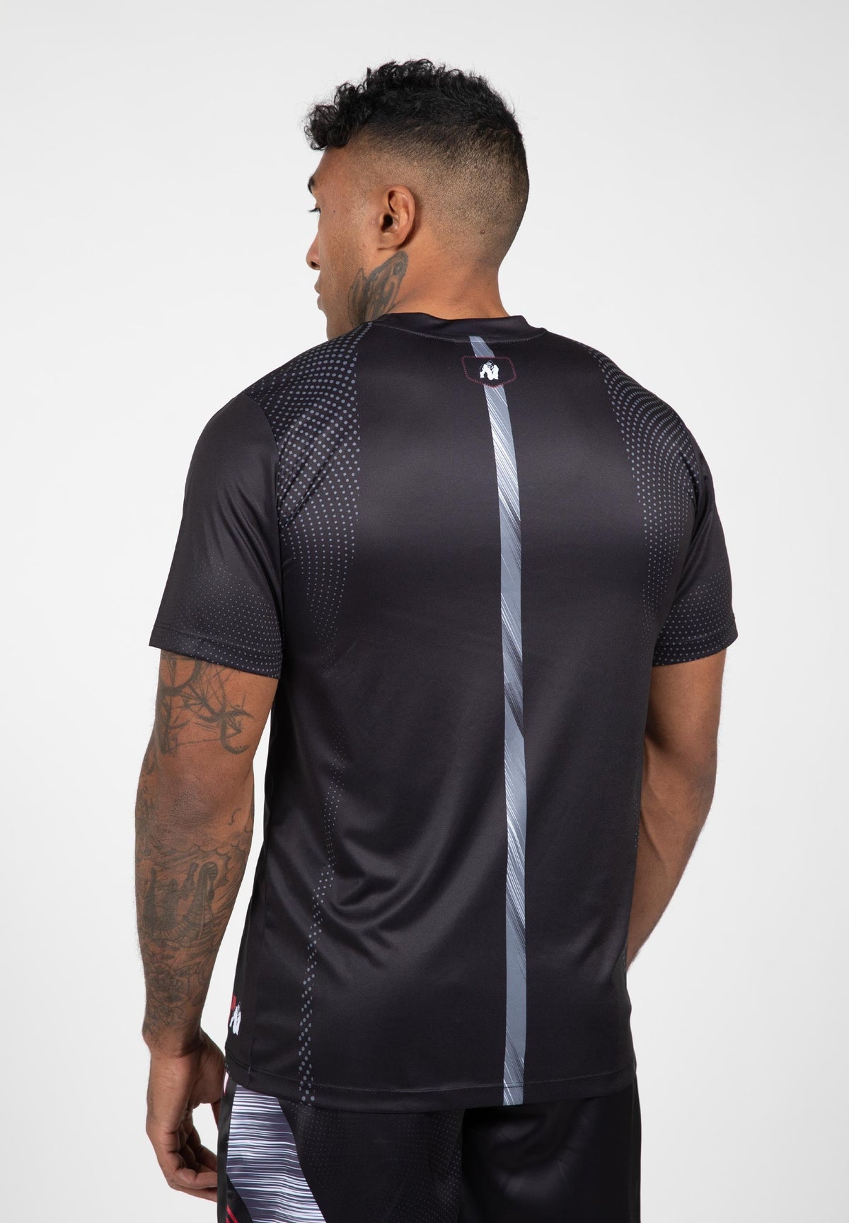 Gorilla Wear Clayton T-shirt - Zwart/Rood - Aanzicht