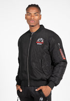 Gorilla Wear Covington Bomber Jacket - Zwart - Aanzicht