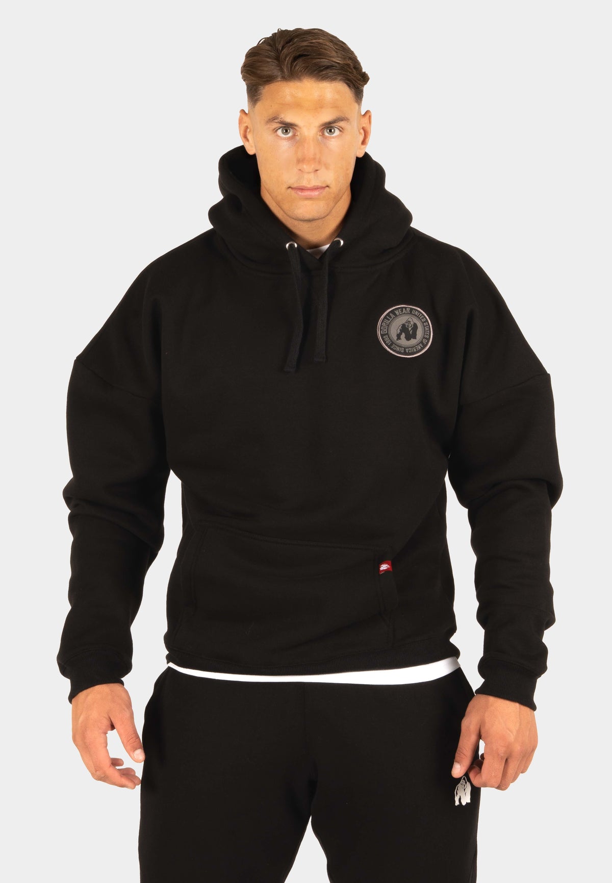 Gorilla Wear Jordan Oversized Hoodie - Zwart - Aanzicht
