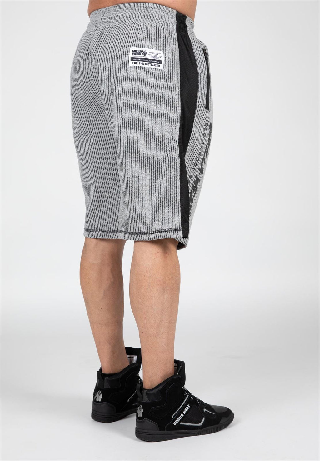 Gorilla Wear Augustine Old School Shorts - Grijs - Aanzicht