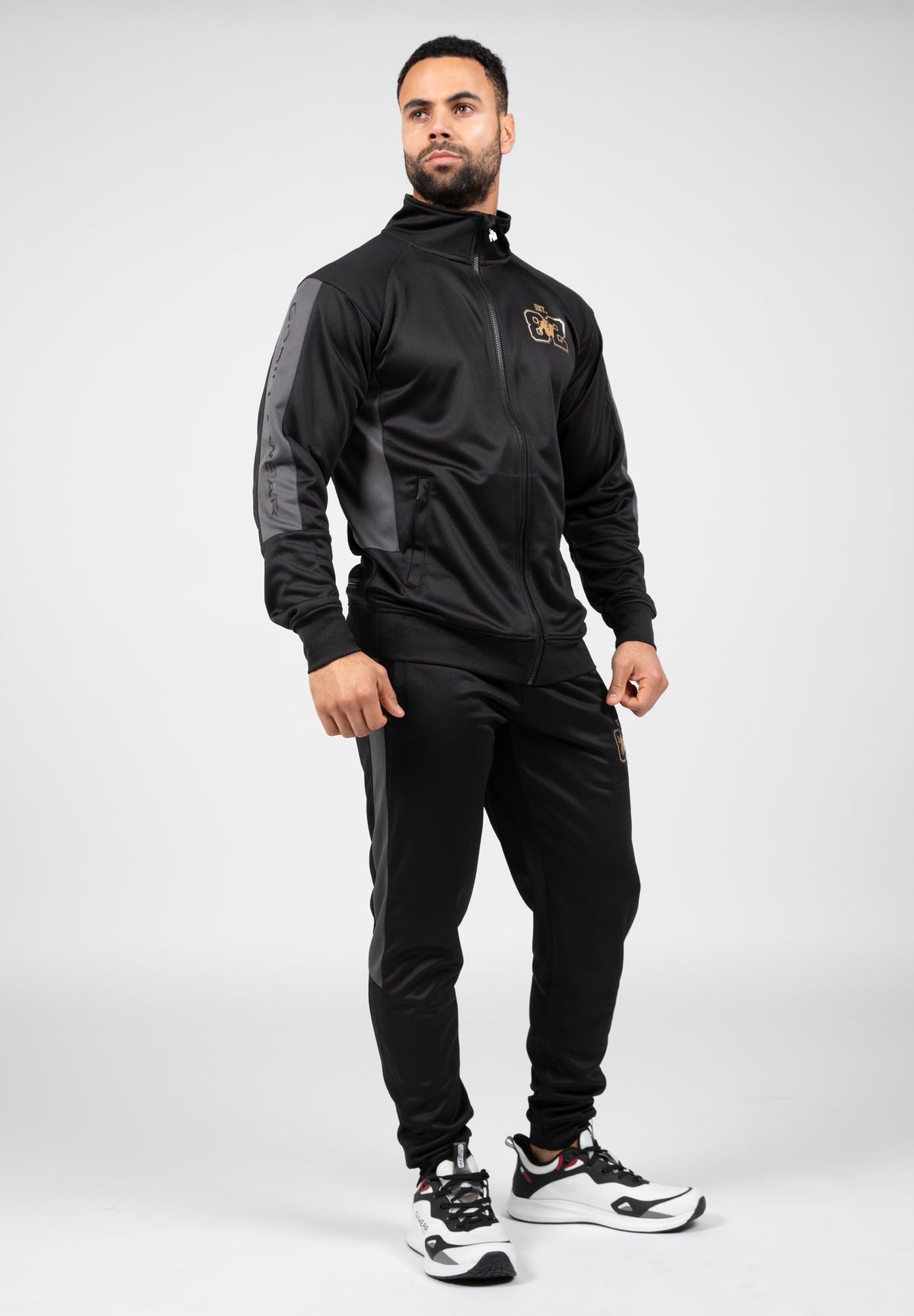 Gorilla Wear Devon Trainingsbroek - Zwart/Grijs - Aanzicht