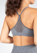 Gorilla Wear Quincy Seamless Sportbeha - Grijs - Aanzicht