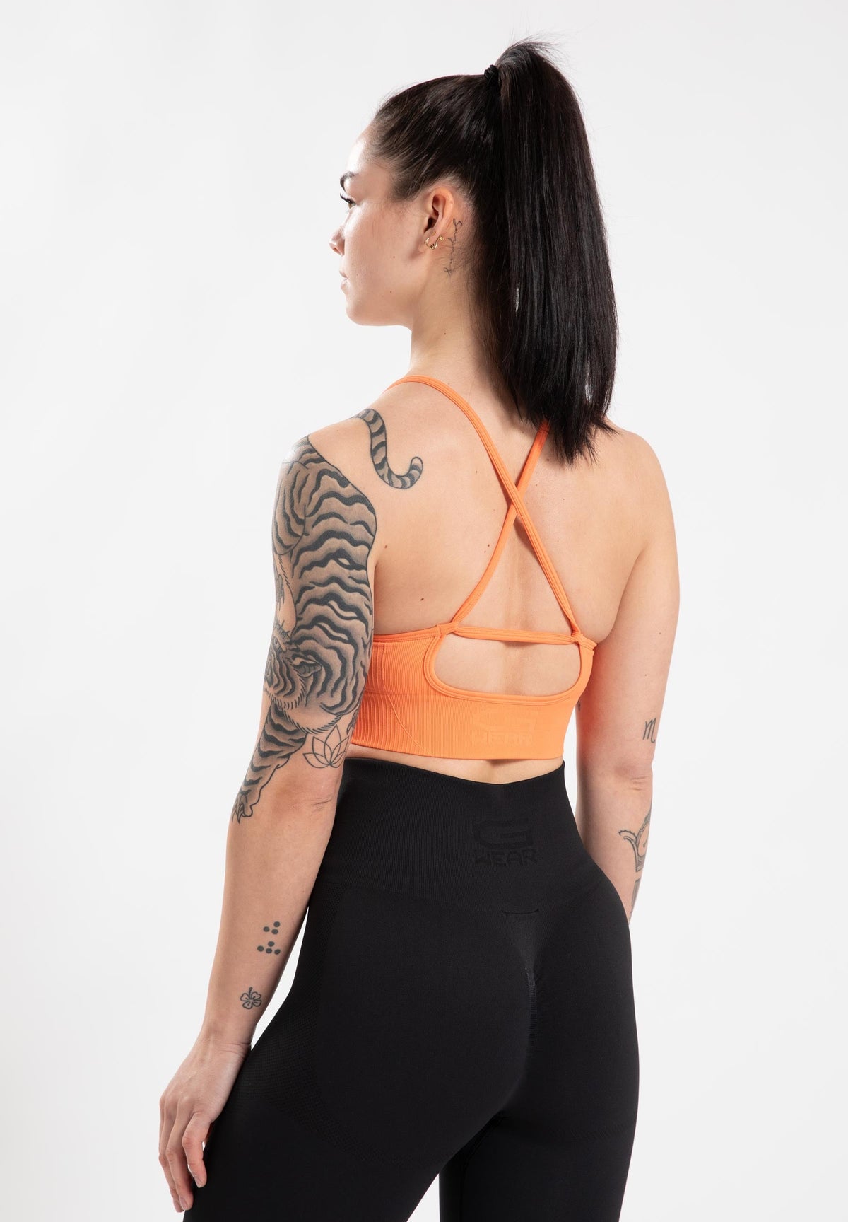 Gorilla Wear Olivia Seamless Sportbeha - Perzik - Aanzicht