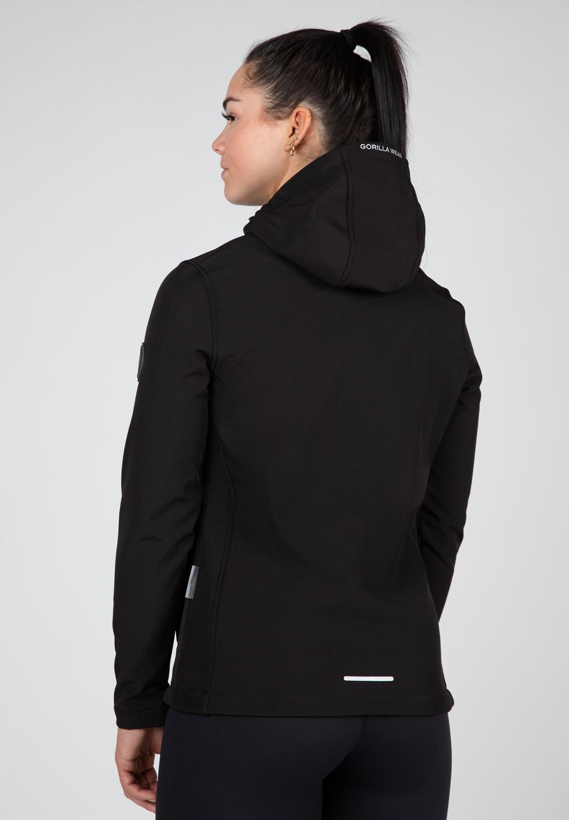 Gorilla Wear Mina Softshell Jas - Zwart - Aanzicht