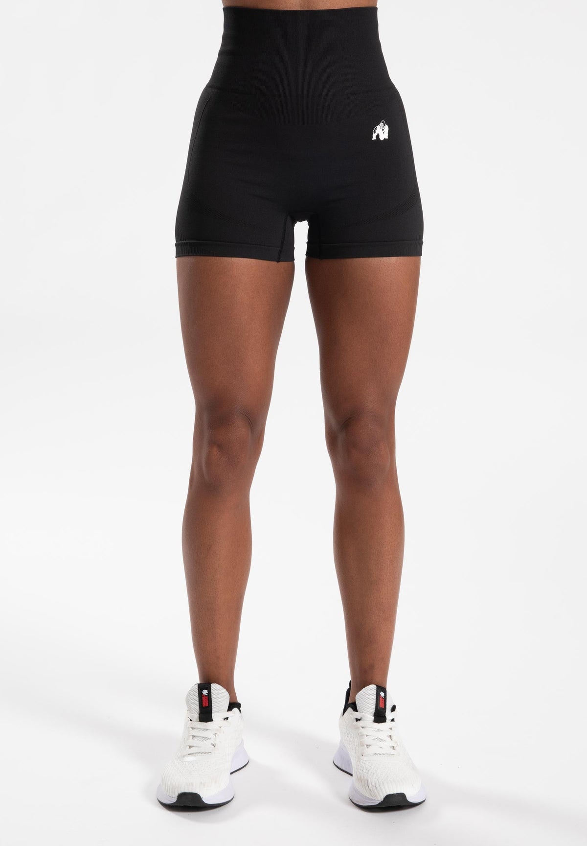 Gorilla Wear Olivia Seamless Shorts - Zwart - Aanzicht