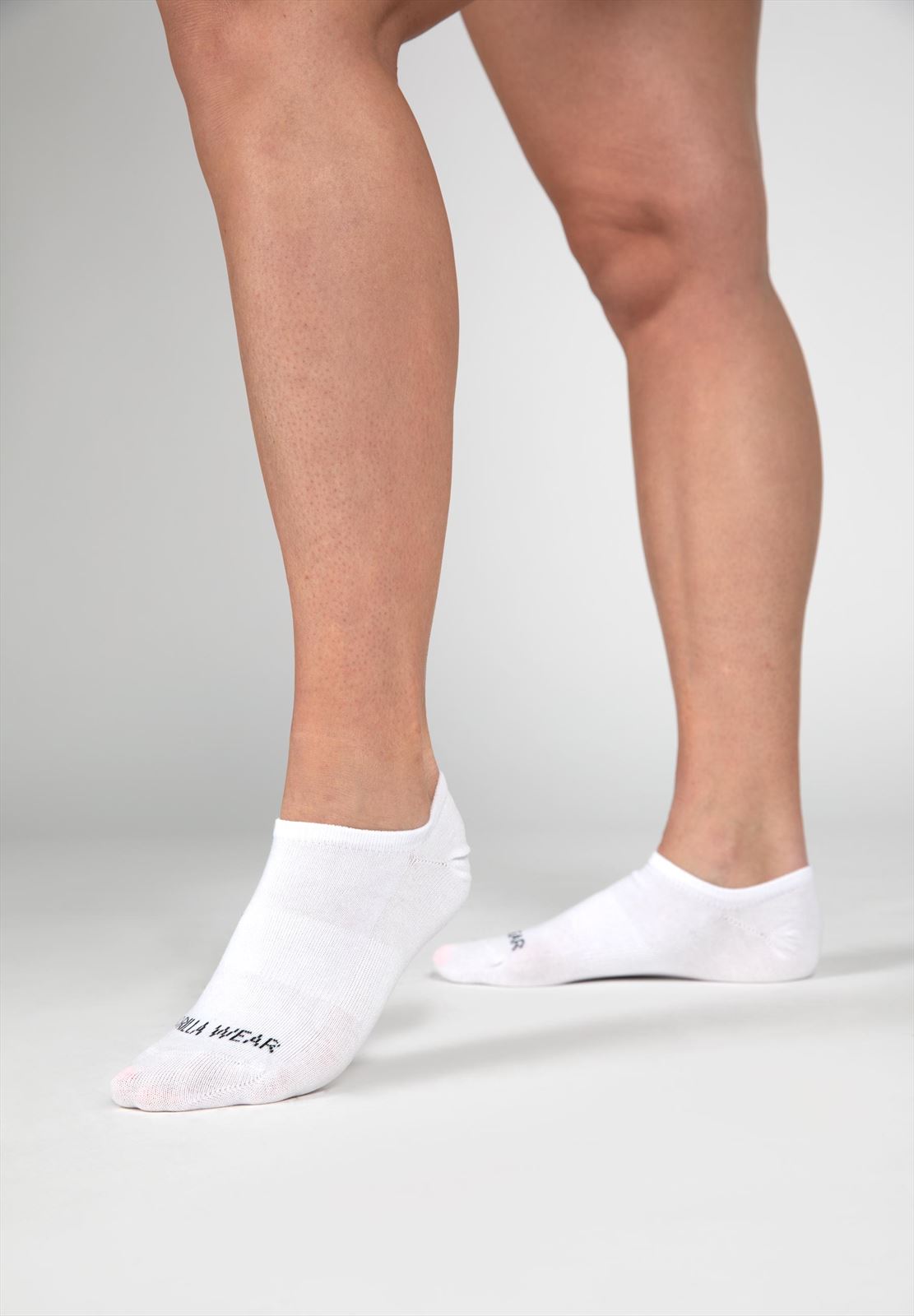 Gorilla Wear Enkelsokken 2-Pack - Wit - Aanzicht