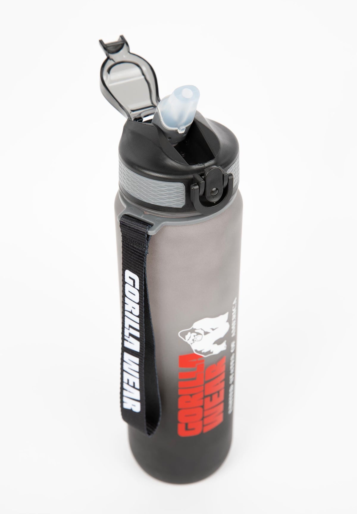 Gorilla Wear Gradient Waterfles - 1000 ml - Zwart/Grijs - Aanzicht