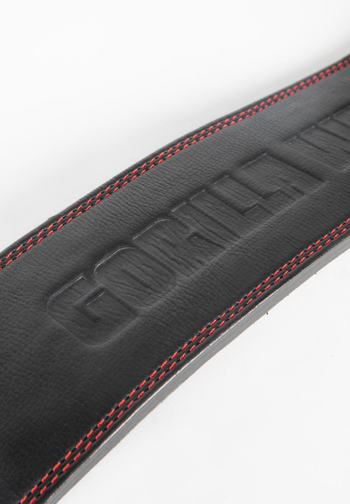 Gorilla Wear Halterriem - 4 Inch Premium Leather Lever Belt - Zwart - Aanzicht