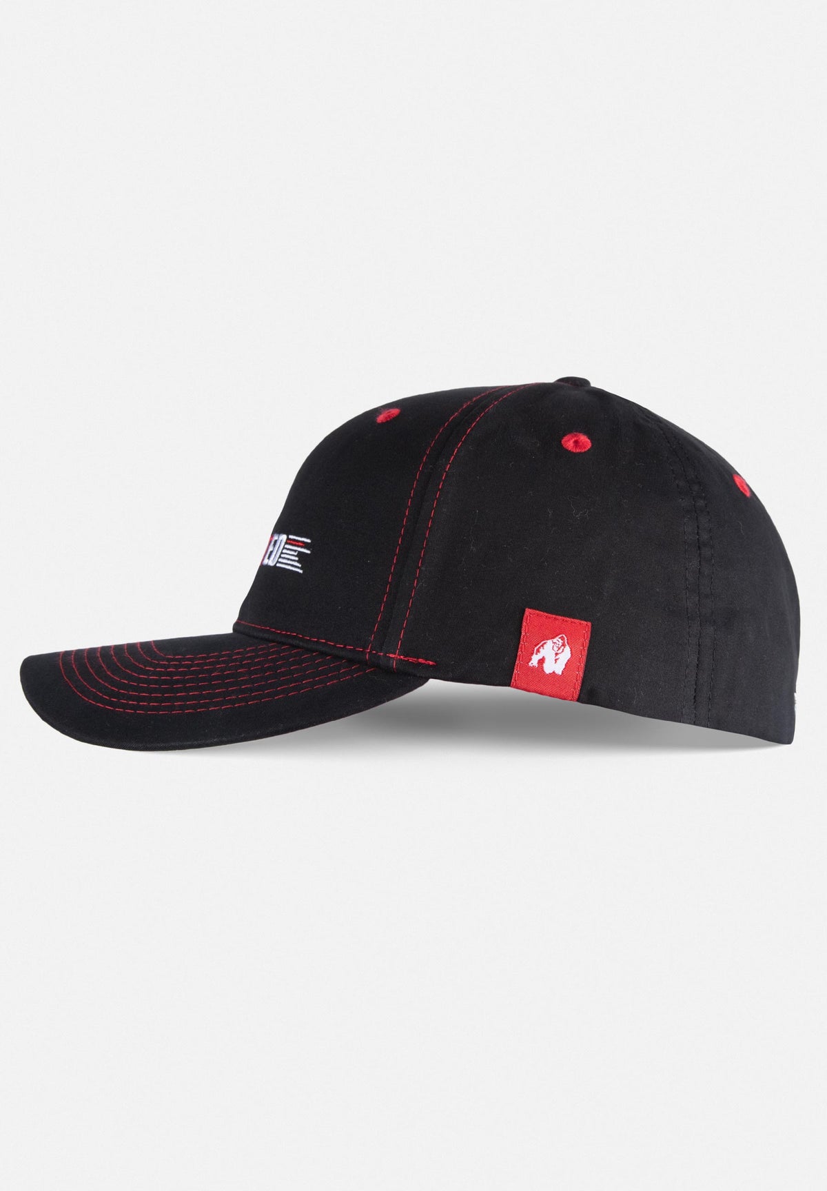 Gorilla Wear Hays Flexfit Pet - Zwart - Aanzicht