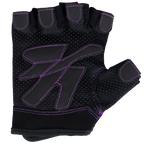Gorilla Wear Womens Fitness Gloves - Fitness Handschoenen - Zwart/Paars - Aanzicht