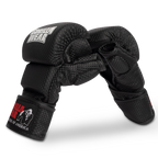 Gorilla Wear Ely MMA Bokshandschoenen - Zwart/Wit - Aanzicht