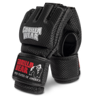 Gorilla Wear Berea MMA Handschoenen (Zonder Duim) - Zwart/Wit - Aanzicht