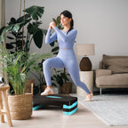 HMS Fitness Aerobic Step - Zwart/Blauw - Aanzicht