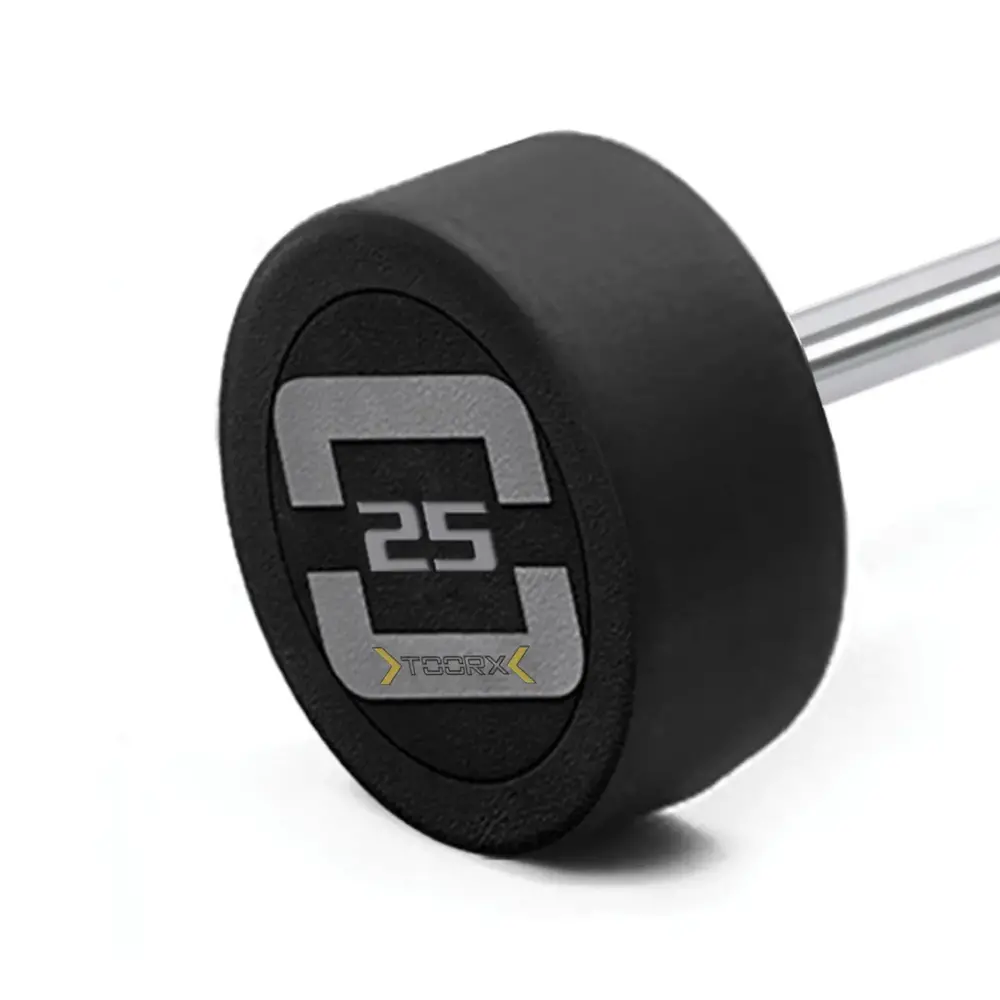 Toorx PU Straight Bar - Vaste Halterstang - 25 kg - Aanzicht