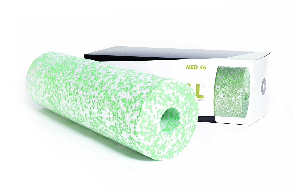 Blackroll MED Foam Roller - 45 cm - Wit/Groen - Aanzicht