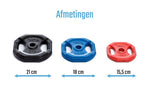 Muscle Power Aerobics Schijven Set Gekleurd - 6 Schijven - Aanzicht