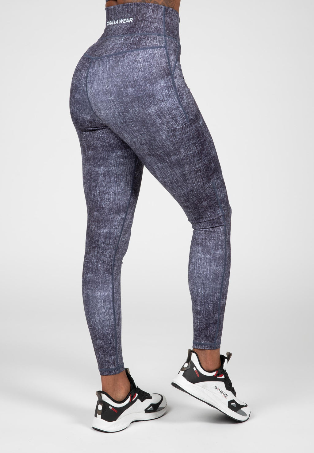 Gorilla Wear Camilla Legging - Denim Blauw - Aanzicht