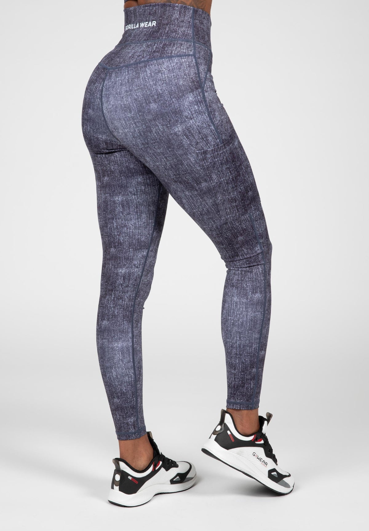 Gorilla Wear Camilla Legging - Denim Blauw - Aanzicht