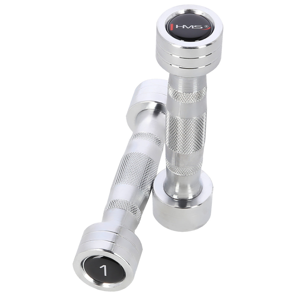 HMS Chroom Dumbbell Set - 2 x 1 kg - Aanzicht