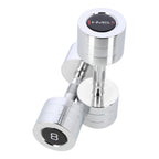 HMS Chroom Dumbbell Set - 2 x 8 kg - Aanzicht