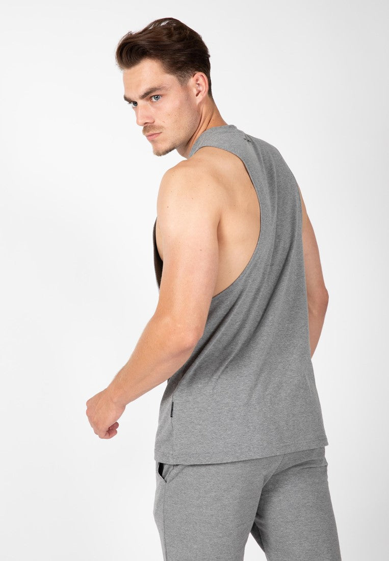 Gorilla Wear Cisco Tank Top - Grijs/Zwart - Aanzicht