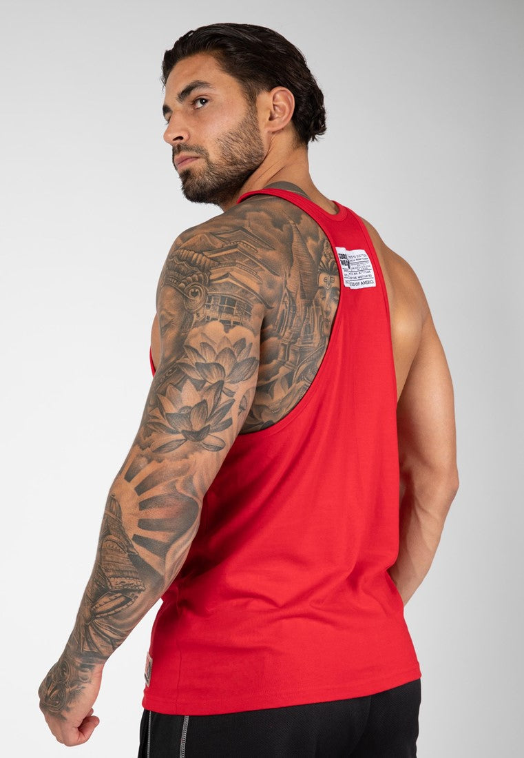 Gorilla Wear Classic Tank Top - Rood - Aanzicht