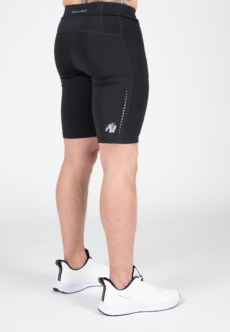 Gorilla Wear Cooper Short Tights - Zwart - Aanzicht