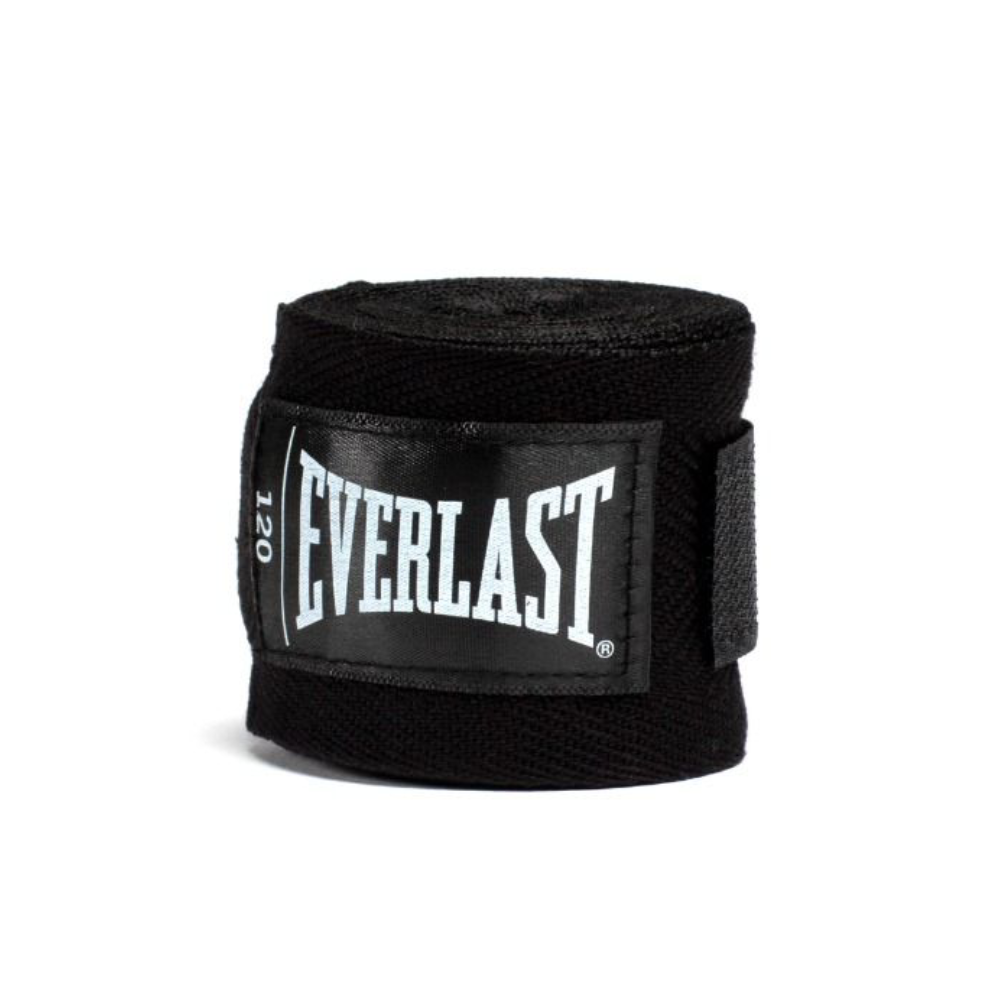 Everlast Core Hand Wraps 3 Pack - Zwart/Wit/Rood - 305 cm - Aanzicht
