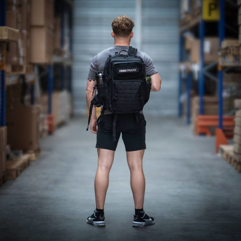 Lifemaxx Crossmaxx Tactical Backpack 45L - Zwart - Aanzicht