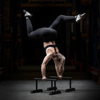Lifemaxx Crossmaxx Parallettes Set - Zwart - Aanzicht