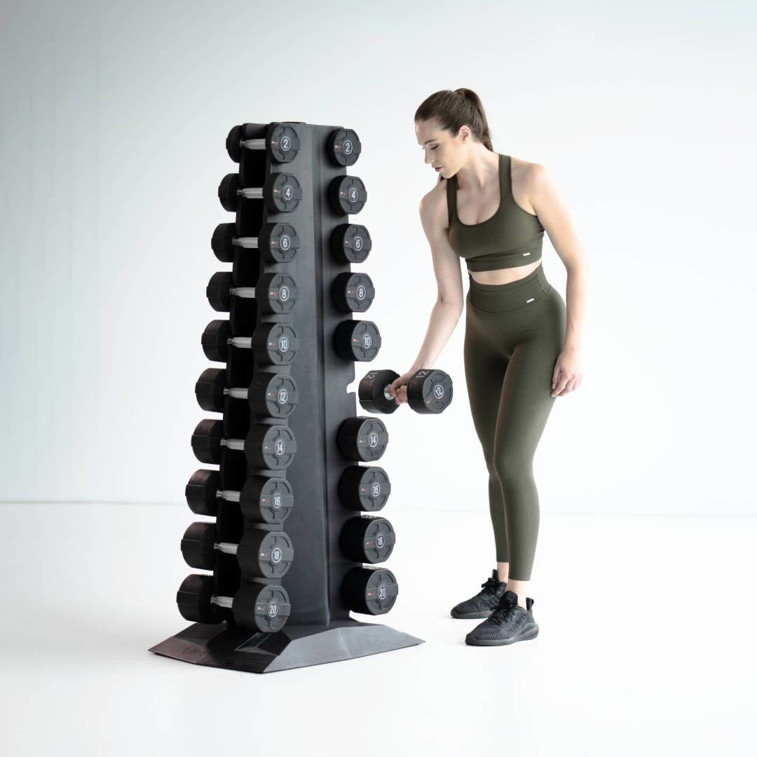 Lifemaxx Ronde PU Dumbbell Set - 2 x 1 kg - Aanzicht