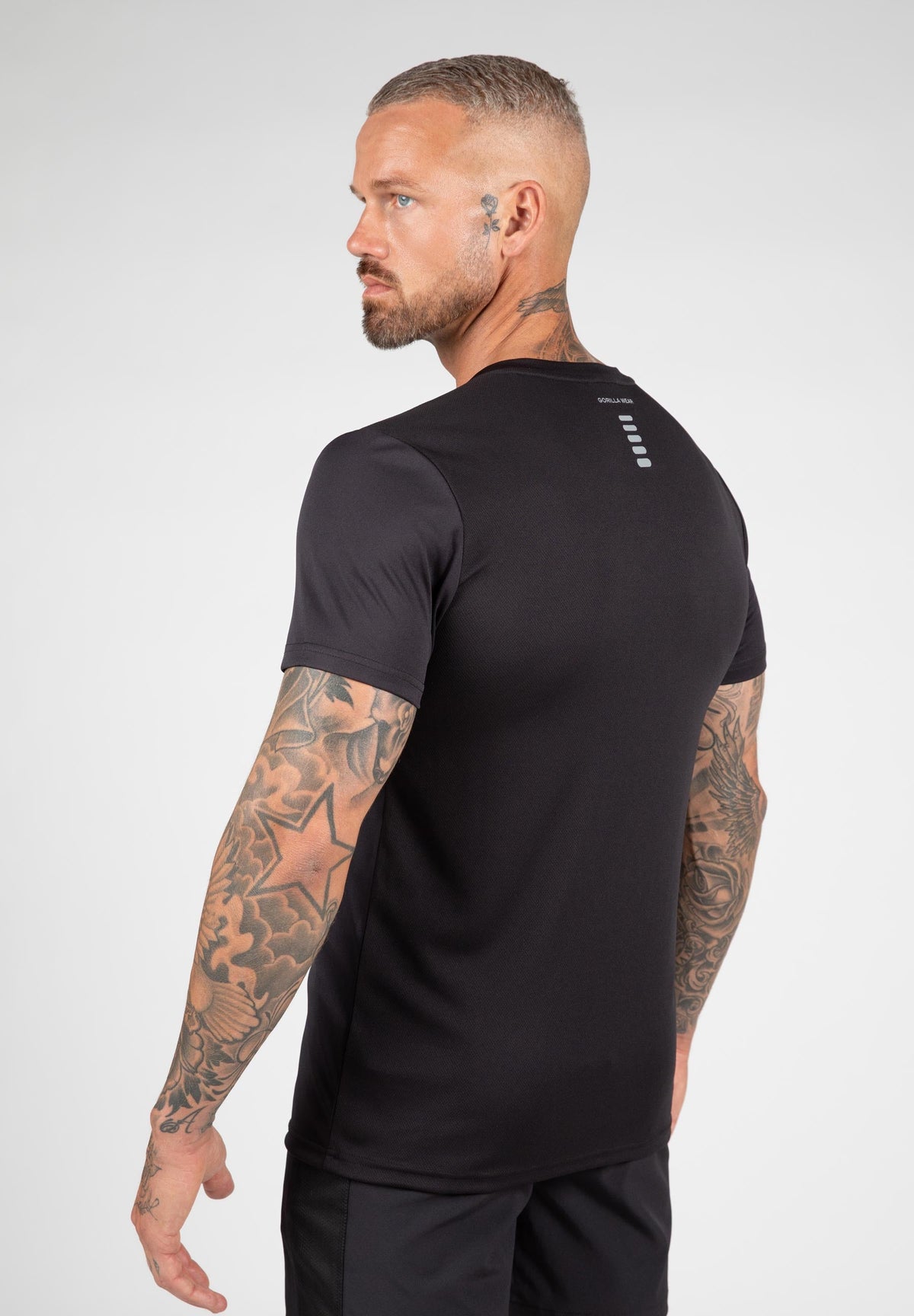 Gorilla Wear Easton T-shirt - Zwart - Aanzicht