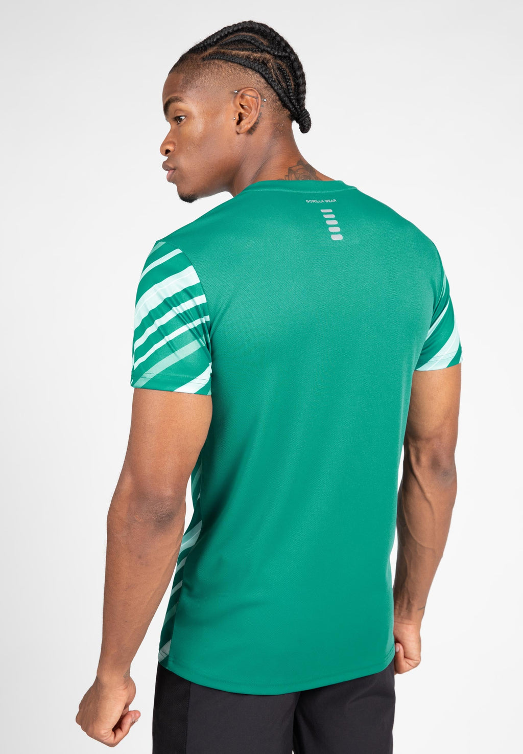 Gorilla Wear Easton T-shirt - Groen/Wit - Aanzicht