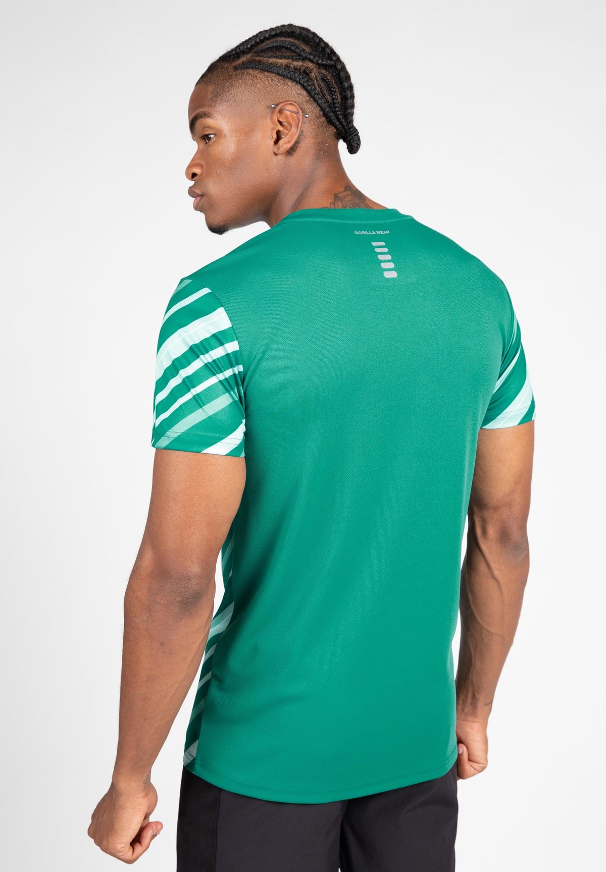 Gorilla Wear Easton T-shirt - Groen/Wit - Aanzicht